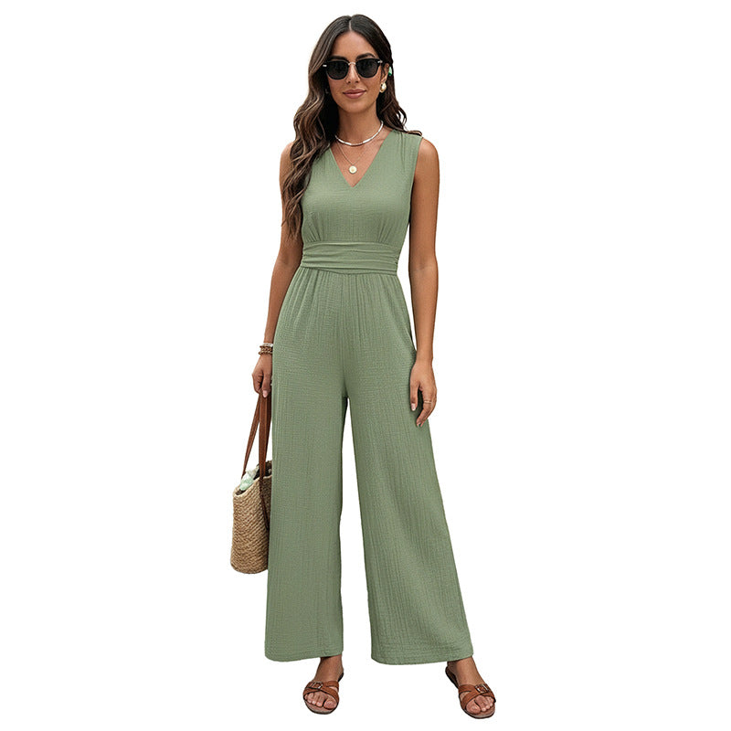 V-hals jumpsuit
