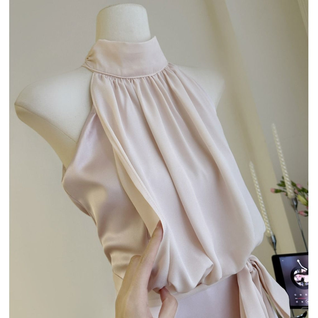 Satin kjole